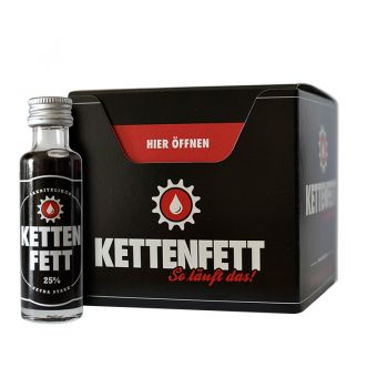 Kettenfett Lakritzlikör - 16 x 0,02l Miniatur Flasche